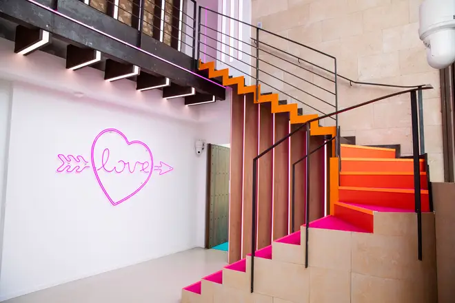 The stairs have been given a colour update
