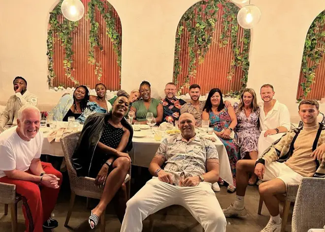 Mike Tindall reunites with some of his I'm A Celebrity co-stars for a farewell dinner in Australia