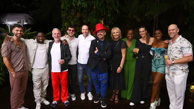 Owen Warner, Babatunde Aleshe, Chris Moyles, Seann Walsh, Matt Hancock, Boy George, Sue Cleaver, Charlene White, Jill Scott, Scarlette Douglas and Mike Tindall reunite for I'm A Celebrity, The Coming Out Show