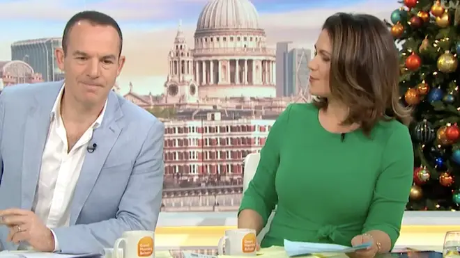 Martin Lewis appearing on Good Morning Britain