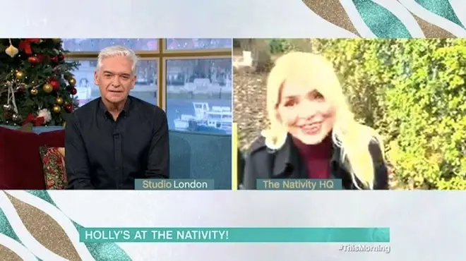 Holly Willoughby appears via video link on This Morning