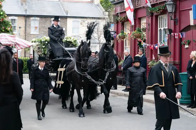 The iconic character's coffin will be pulled by horse and cart.