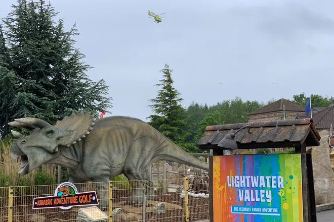 The incident happened at Lightwater Valley theme park in Yorkshire