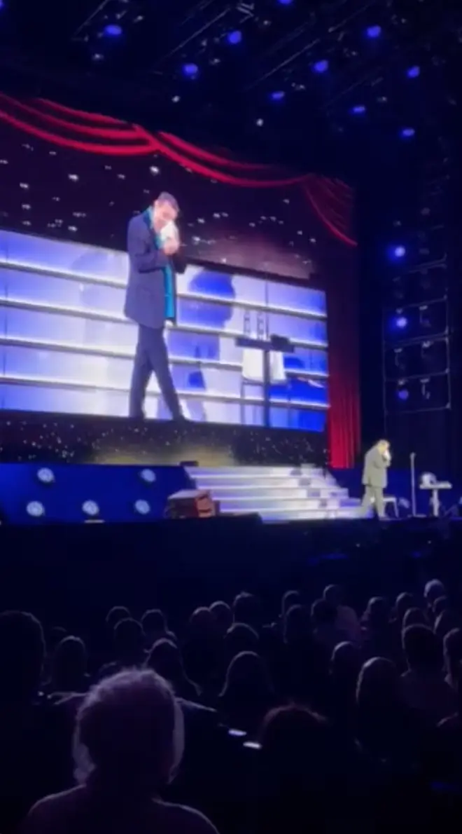Peter Kay broke into tears during his stand up gig