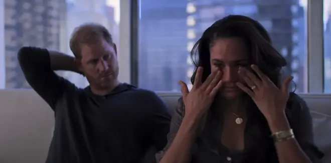 Meghan Markle was seen crying in a new trailer