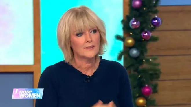 Jane Moore appearing on Loose Women to discuss her break up