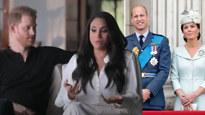 The Duchess of Sussex said that she first met Prince William and Kate Middleton when they visited her and Prince Harry for dinner