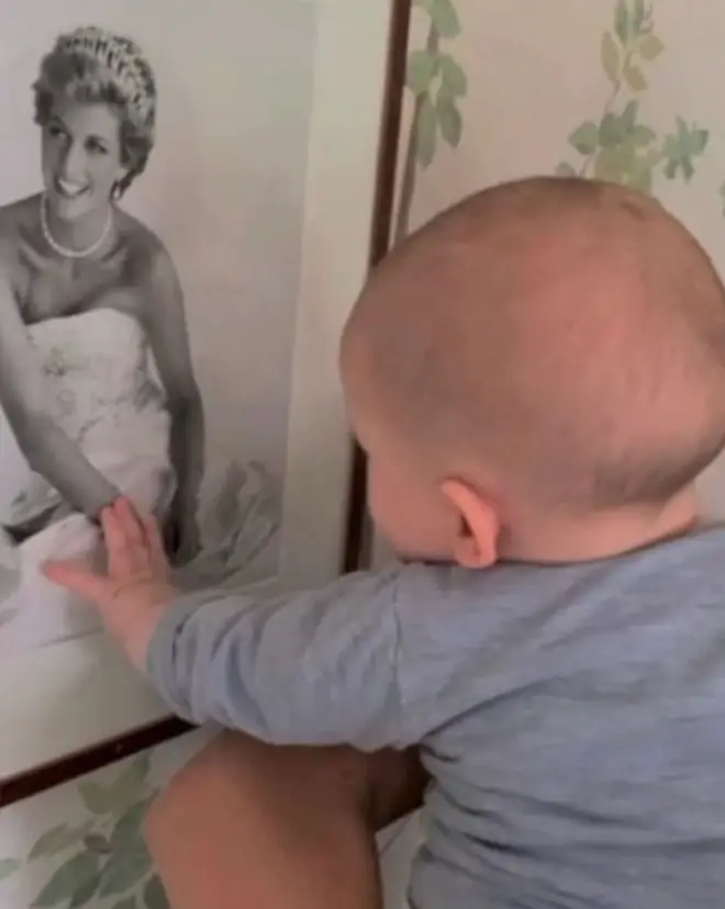 Archie reacts to seeing a picture of Princess Diana in sweet footage shared in the Netflix Harry & Meghan documentary