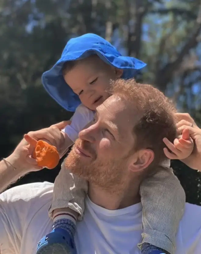 Prince Harry shares a sweet moment with his son, Archie Harrison