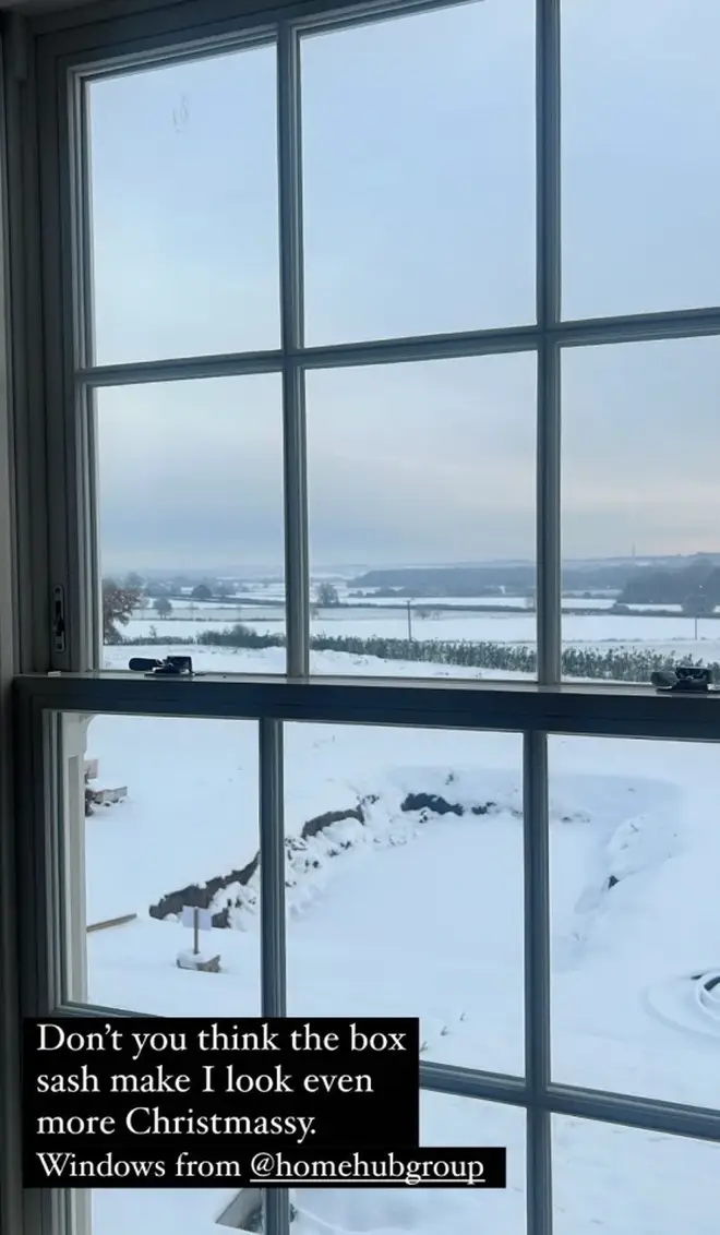 Mark Wright has revealed his house in the snow