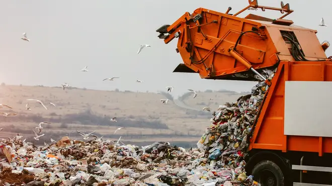 Research found each person was producing 180kg of waste every year