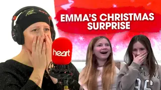 Emma was surprised live on Heart Breakfast