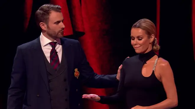 Richard Jones asks Amanda Holden to think of a special person in her life on Britain's Got Talent: Ultimate Magician
