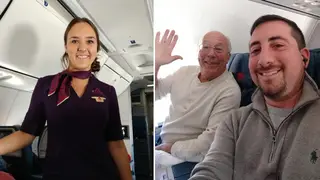 Hal Vaughan booked multiple flights so his flight attendant daughter Pierce Vaughan could spend Christmas with her family