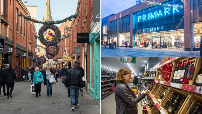 Lots of high street supermarkets and shops will shut on Christmas Day, Boxing Day and New Year's Day this year