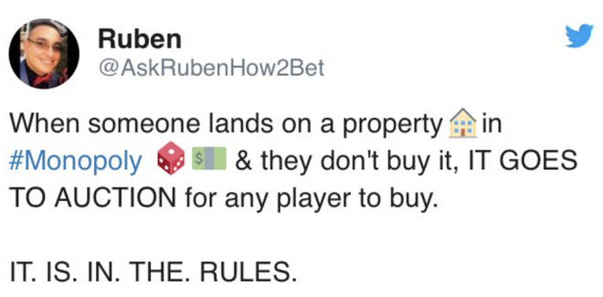 Twitter user Ruben shared the rule online.