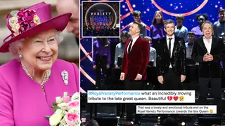 The Queen's Royal Variety Performance tribute leaves viewers in tears