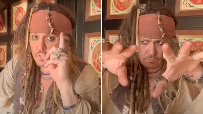 Captain Jack Sparrow told Kori he was his "number one fan".