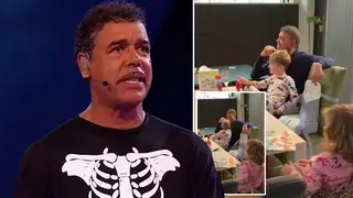 Chris Kamara has revealed the moment his grandchildren found out about his secret Masked Singer news