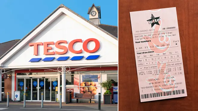 A man left his lottery ticket in a Tesco trolley