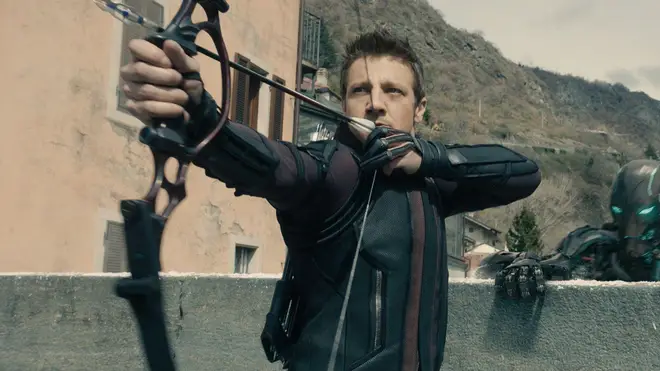 Jeremy Renner plays Hawkeye in Avengers: Age of Ultron