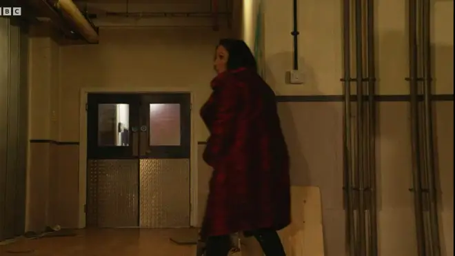 Kat Slater was trapped in the basement of the hospital in EastEnders