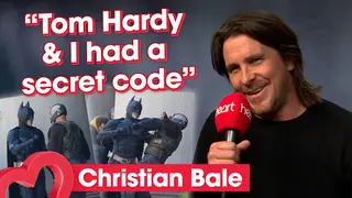 Christian Bale's secret code with Tom Hardy on set of Dark Knight Rises