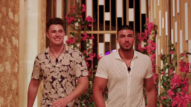 Tommy and Curtis entered the Love Island villa later on the first day