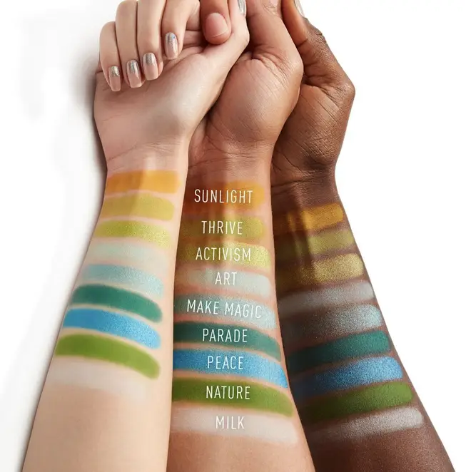 All of the shades have positive names linking to Pride month and happiness