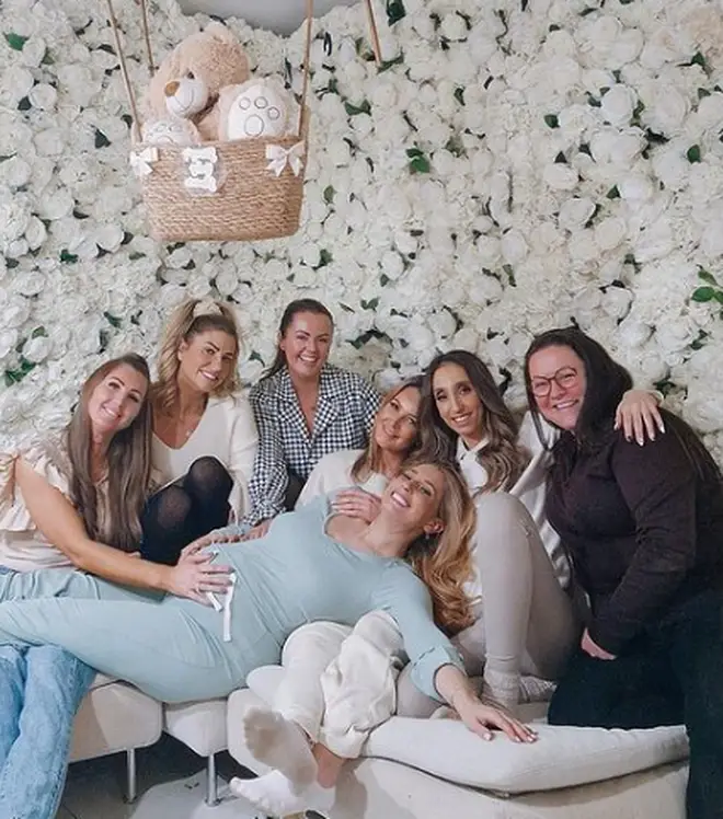 Stacey Solomon is joined by her closest friends and family for her baby shower