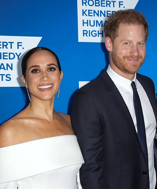 Prince Harry and Meghan Markle at human right's gala