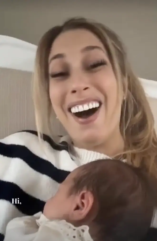 Stacey Solomon has shared an update on her newborn daughter