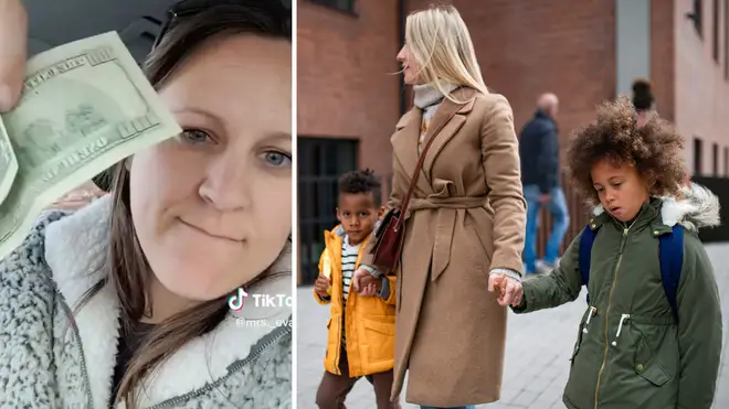 A woman was charged £100 for picking her children late up from school