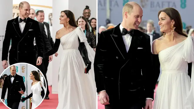 The Prince and Princess of Wales looked loved-up on the red carpet at the 2023 BAFTAs