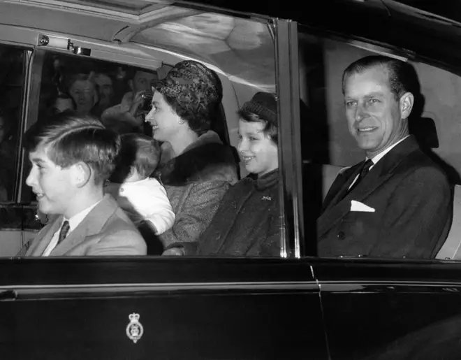 The Royal Family travel to Sandringham, 1960.