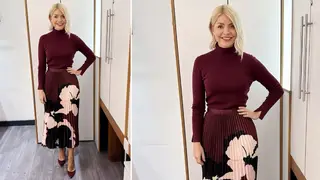Holly Willoughby is wearing a midi skirt by Phase Eight