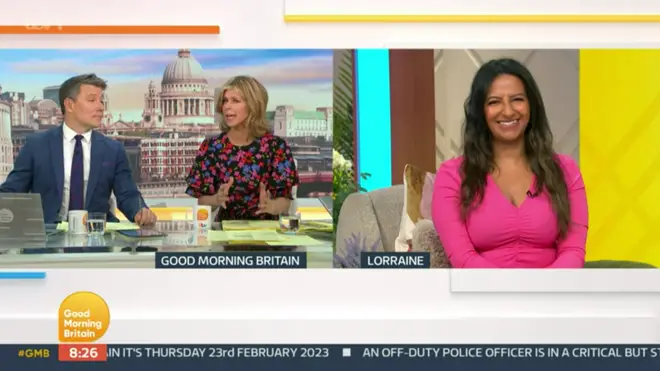 Ranvir Singh is forced to fill-in for Lorraine Kelly for a second day after the host fell ill
