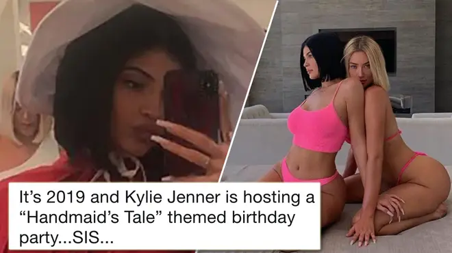 Kylie Jenner is being dragged online for her Handmaid's Tale-themed party
