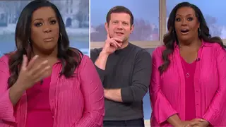 Alison Hammond denies she's engaged on This Morning