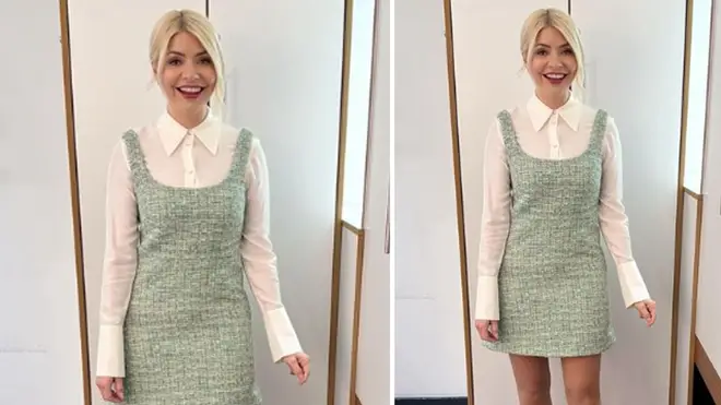 Holly Willoughby is wearing a green dress from & Other Stories