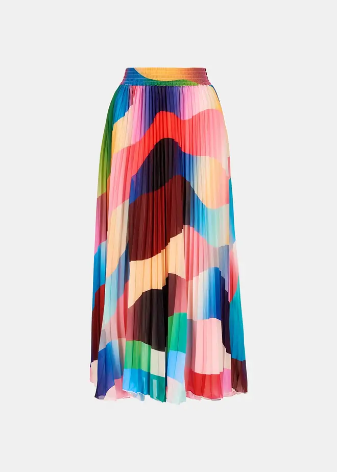 Holly Willoughby is wearing a multi-colour skirt from Essential Antwerp