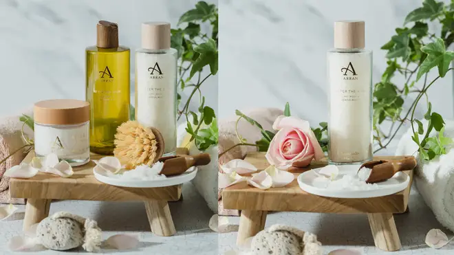 After the Rain Bath set from Arran, a perfect Mother's Day gift to help them unwind and relax