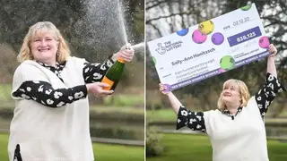 Sally-Ann scooped over £838,000 on the EuroMillions draw.
