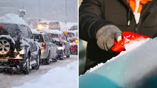 How to remove snow from your car and drive safely