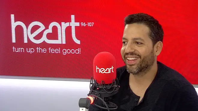 David Blaine took some time out of his UK tour to visit Heart's studios