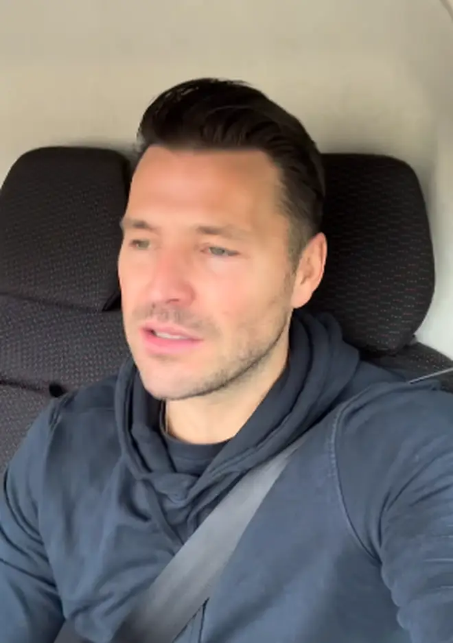 Mark Wright spoke to fans from his car