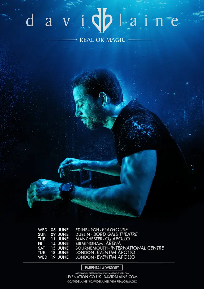 David Blaine is touring the UK and Ireland for the first time in his career
