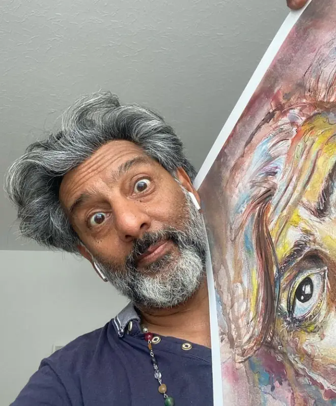 Nitin Ganatra is still acting, but in-between focuses on helping his family with their newsagents and painting