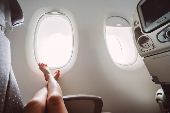 You shouldn't take your shoes off during flights