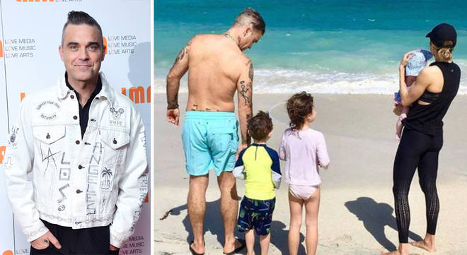 Robbie Williams has opened up about being a dad